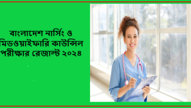 বাংলাদেশ নার্সিং ও মিডওয়াইফারি কাউন্সিল পরীক্ষার রেজাল্ট ২০২৪