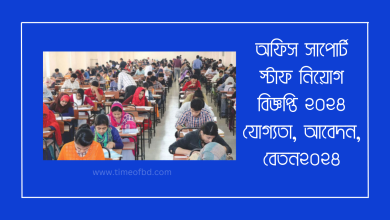 অফিস সাপোর্ট স্টাফ নিয়োগ বিজ্ঞপ্তি ২০২৪-www.gparesultbd.com